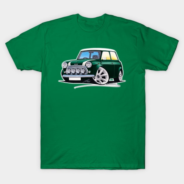 Rover Mini Cooper Sport British Racing Green T-Shirt by y30man5